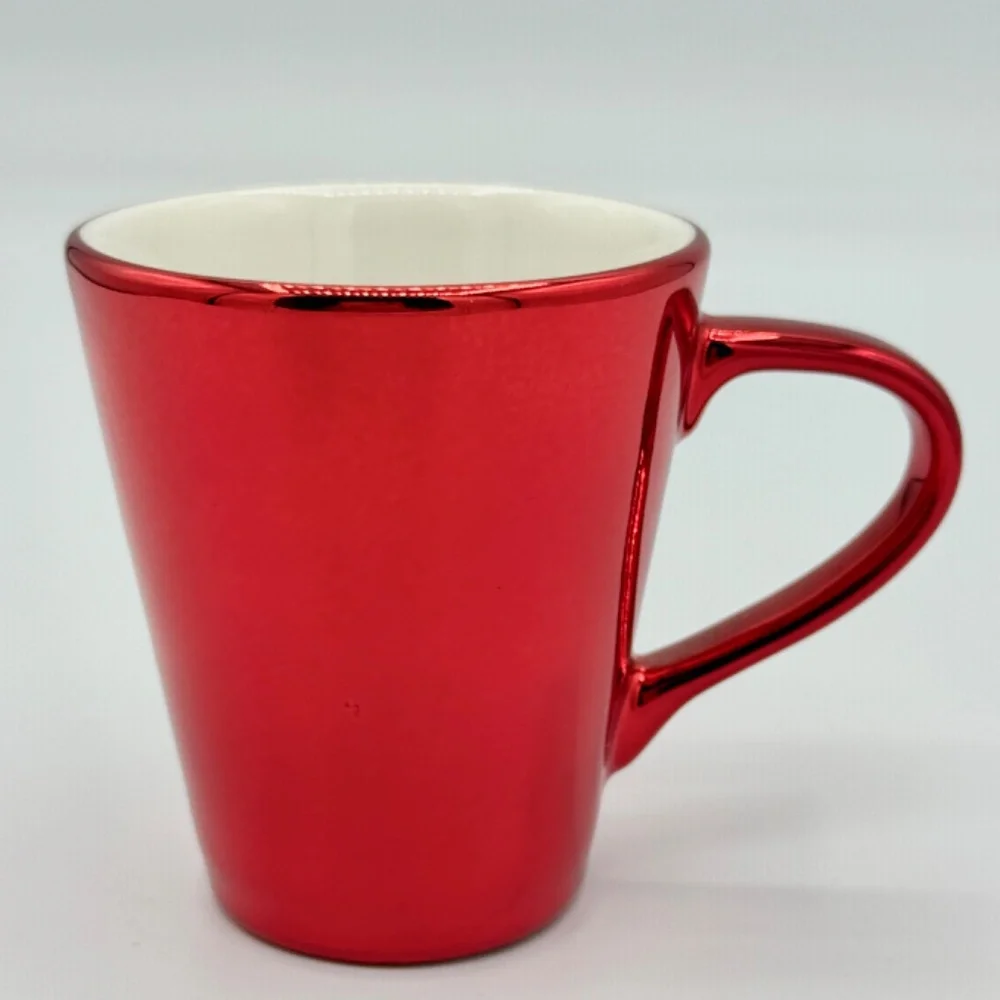 Starbucks | 2013 Silver & Red Mini Holiday Mug Plate Demi Espresso Set - Picture 7 of 11